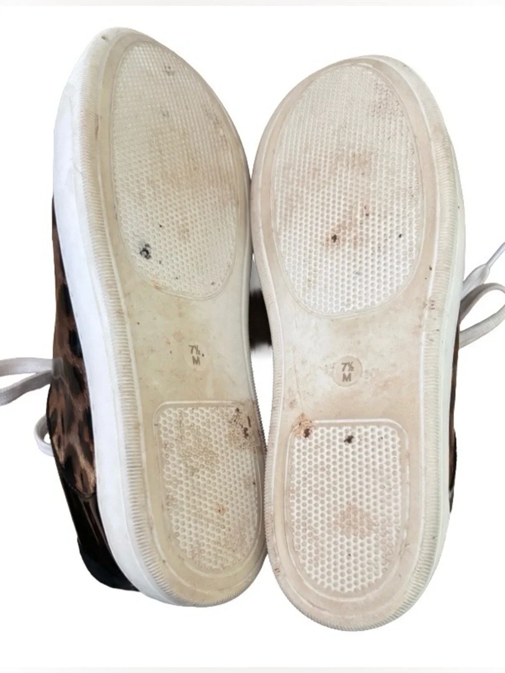 Vaneli Sport Colter Camel Leopard & blk patent lace up Snkrs WM 7.5 athleisure